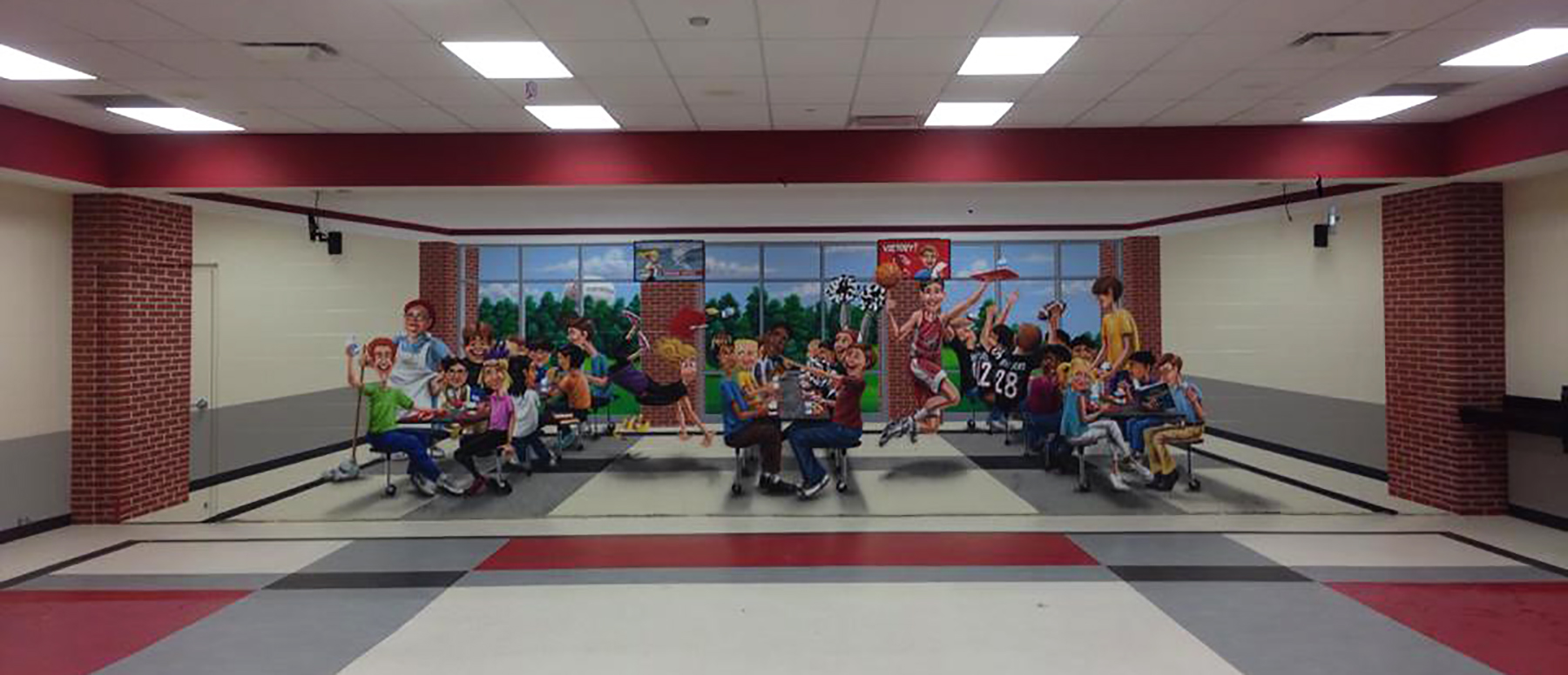 Southridge Middle School Cafeteria Mural